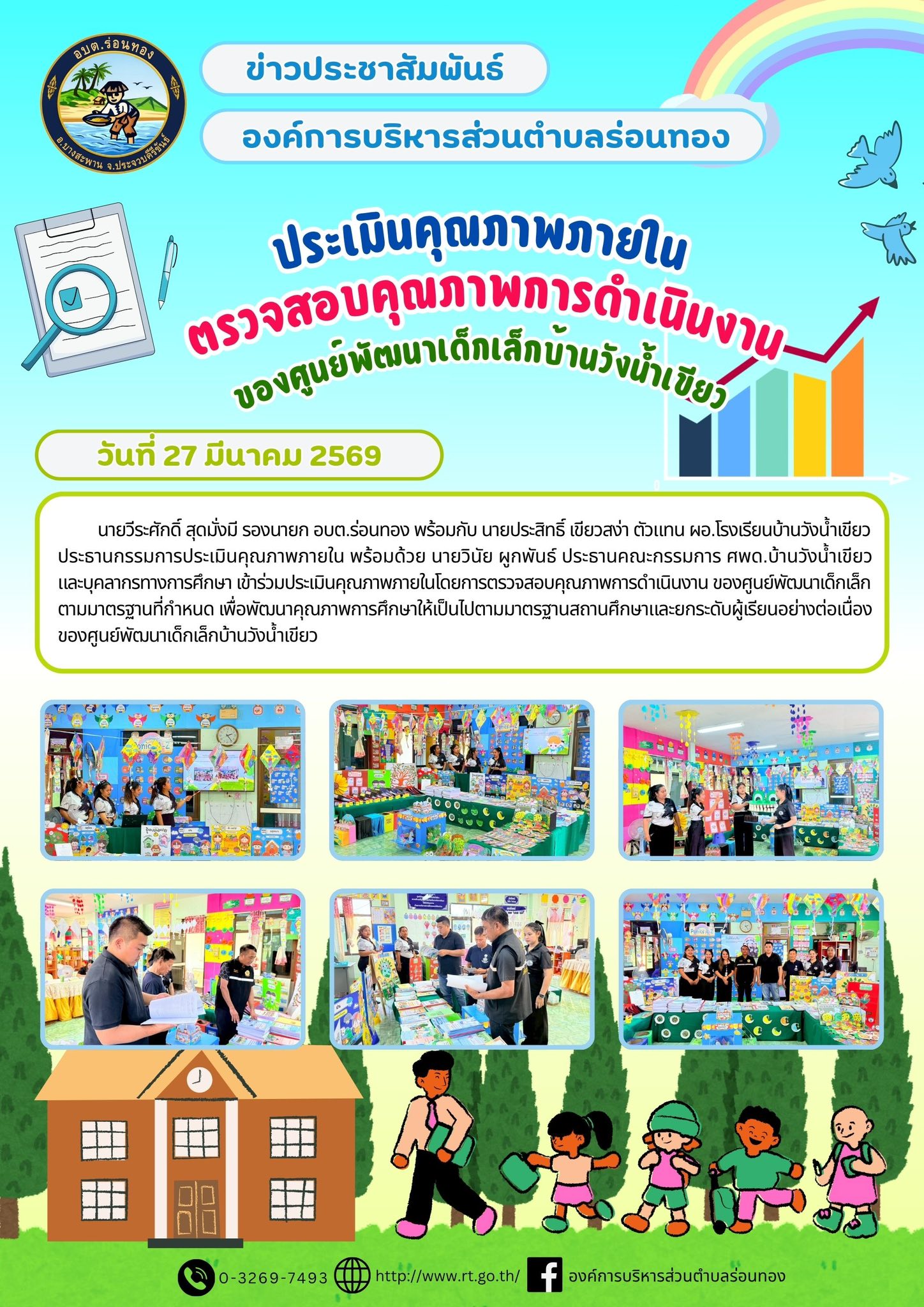 🔎ประเมินคุณภาพภายในโดยการตรวจสอบคุณภาพการดำเนินงาน